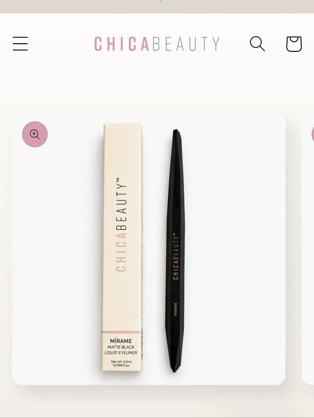 CHICA BEAUTY Mírame Matte Black Liquid Eyeliner